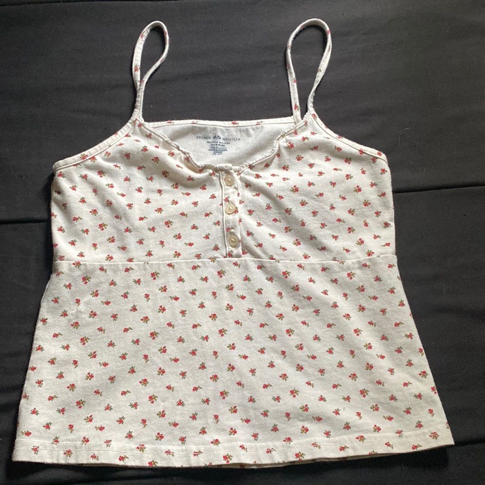Brandy Melville flower print tank